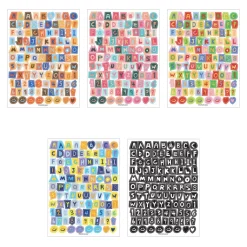 Color Recipe Alphabet Removable Sticker