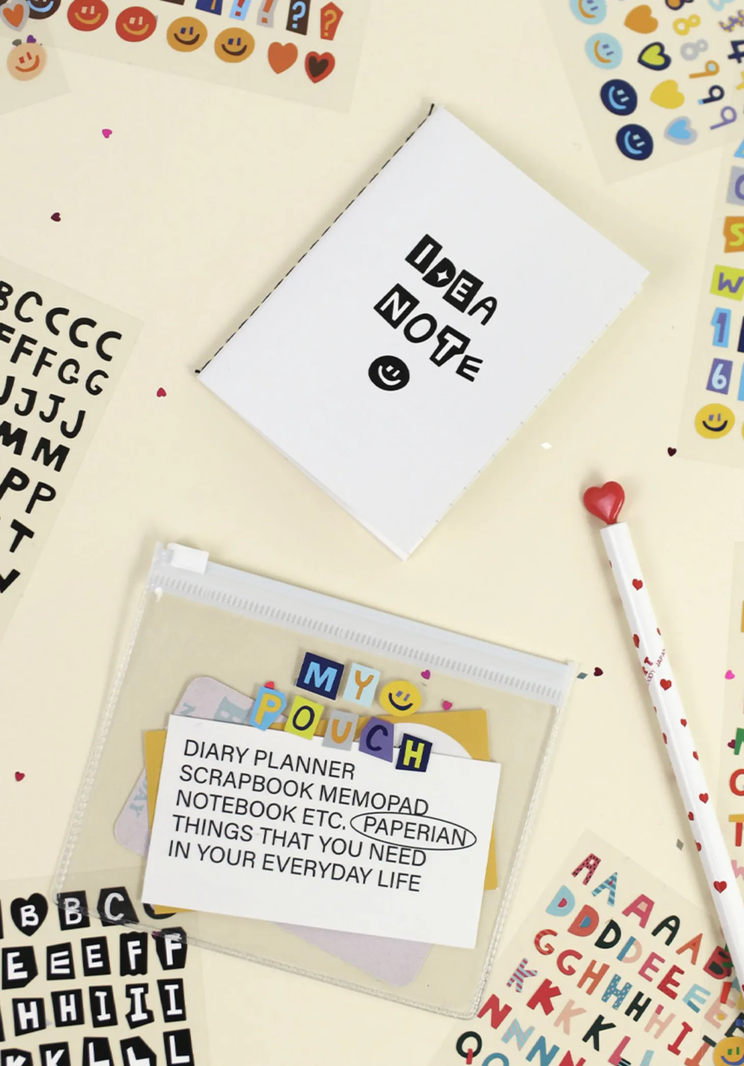 Color Recipe Alphabet Removable Sticker