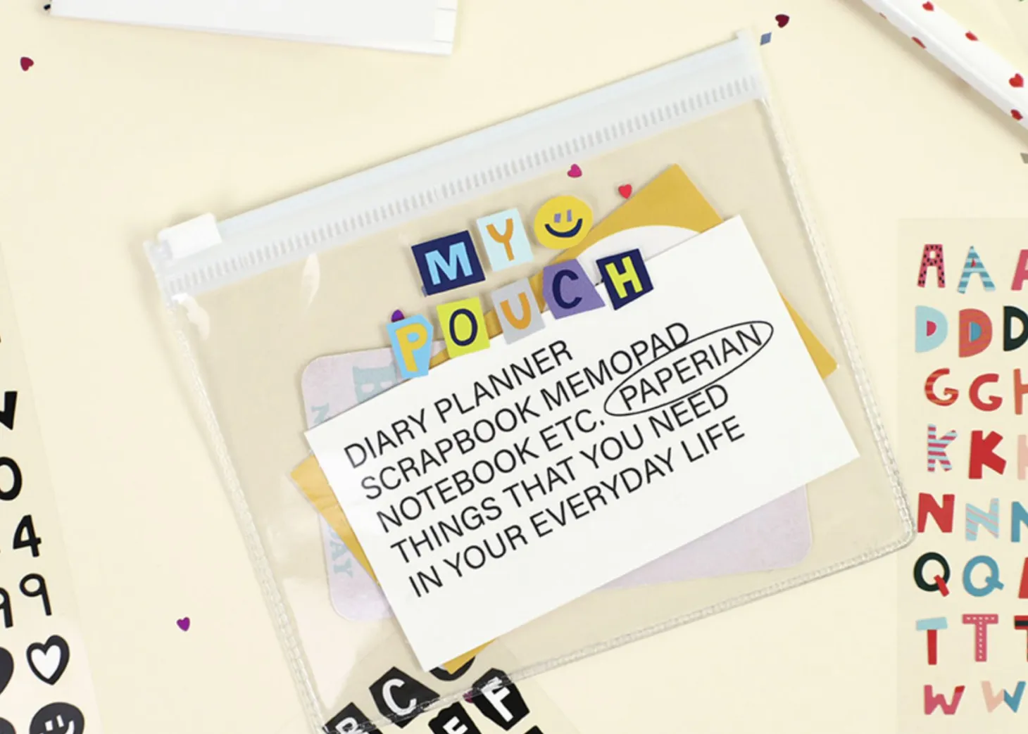 Color Recipe Alphabet Removable Sticker