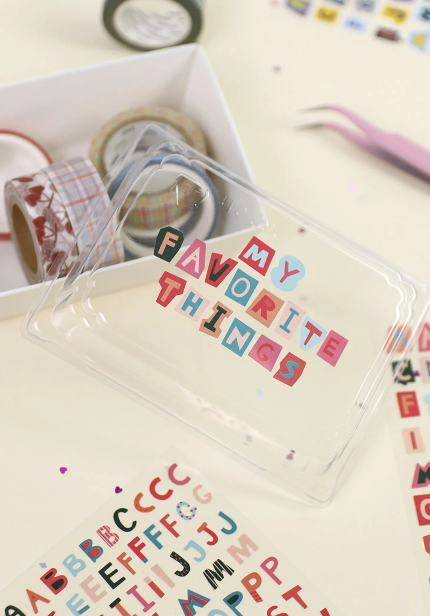 Color Recipe Alphabet Removable Sticker