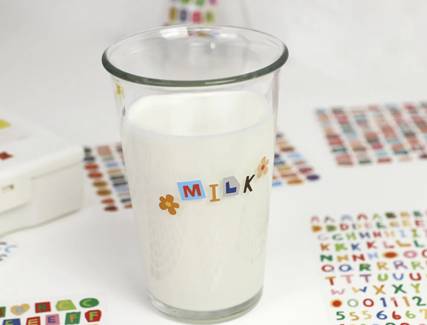 Color Recipe Alphabet Removable Sticker