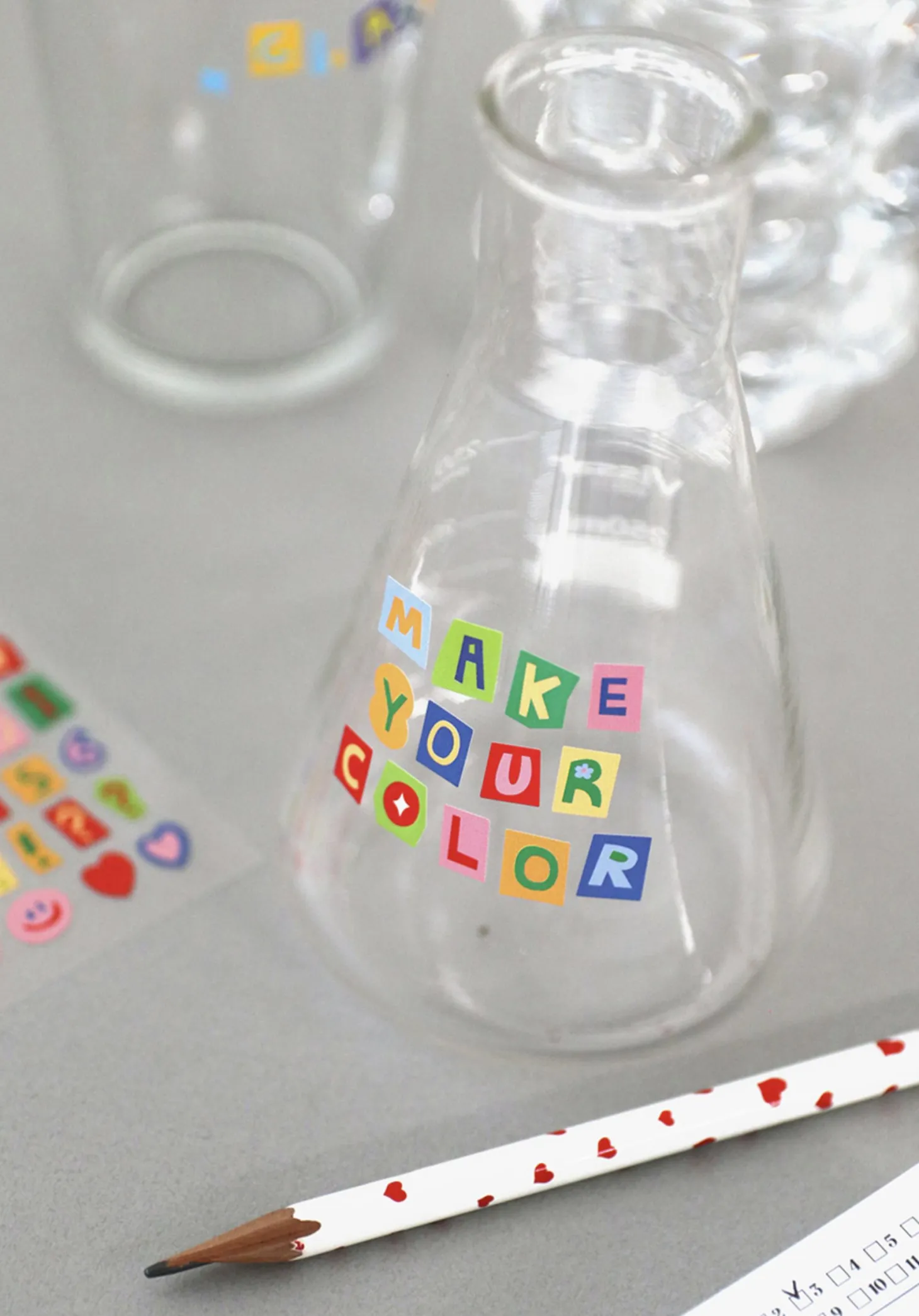 Color Recipe Alphabet Removable Sticker
