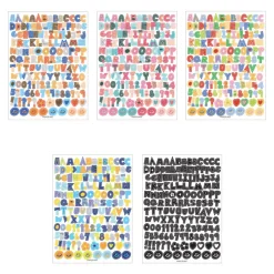 Color Recipe Alphabet Removable Sticker
