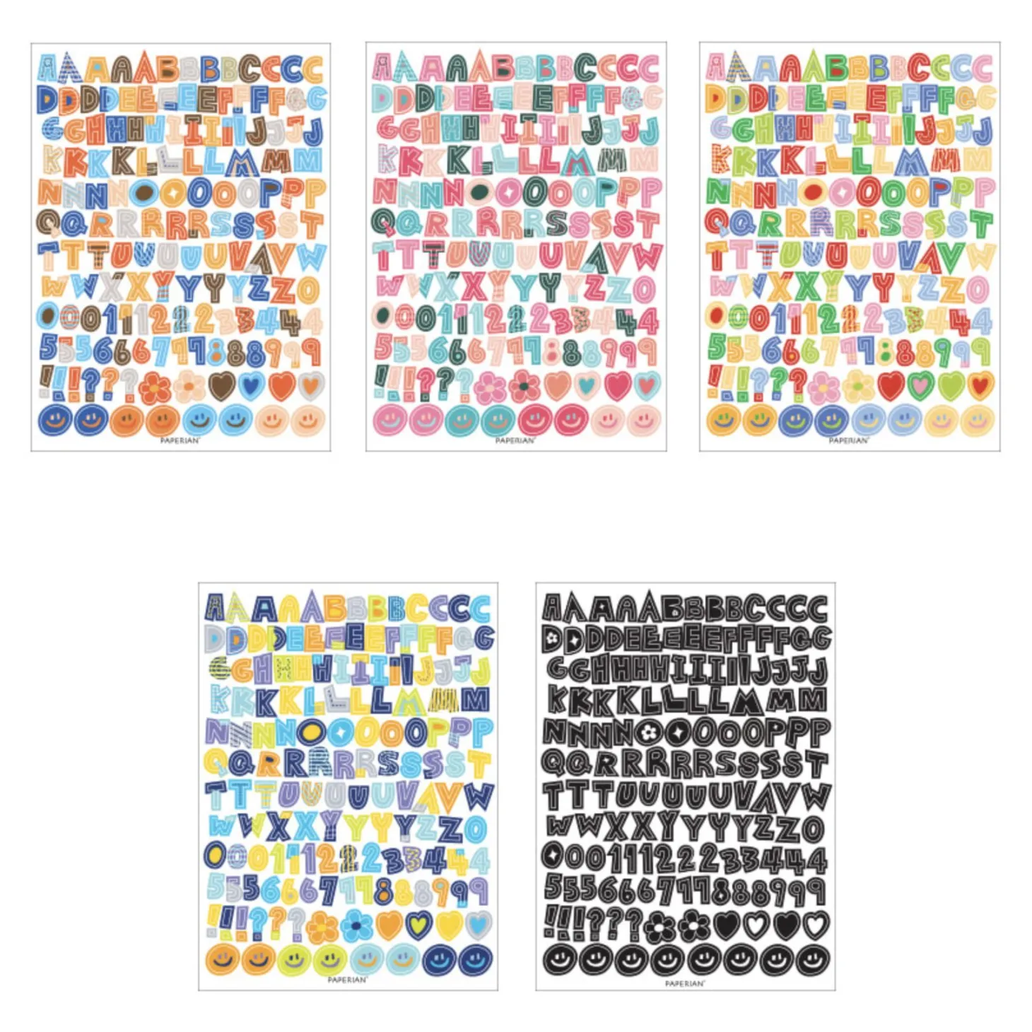 Color Recipe Alphabet Removable Sticker
