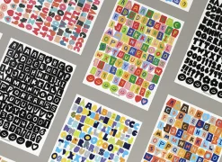 Color Recipe Alphabet Removable Sticker