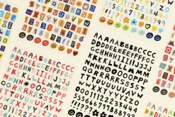 Color Recipe Alphabet Removable Sticker