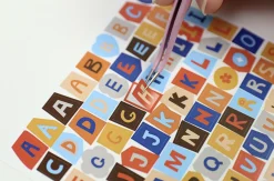 Color Recipe Alphabet Removable Sticker