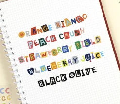 Color Recipe Alphabet Removable Sticker
