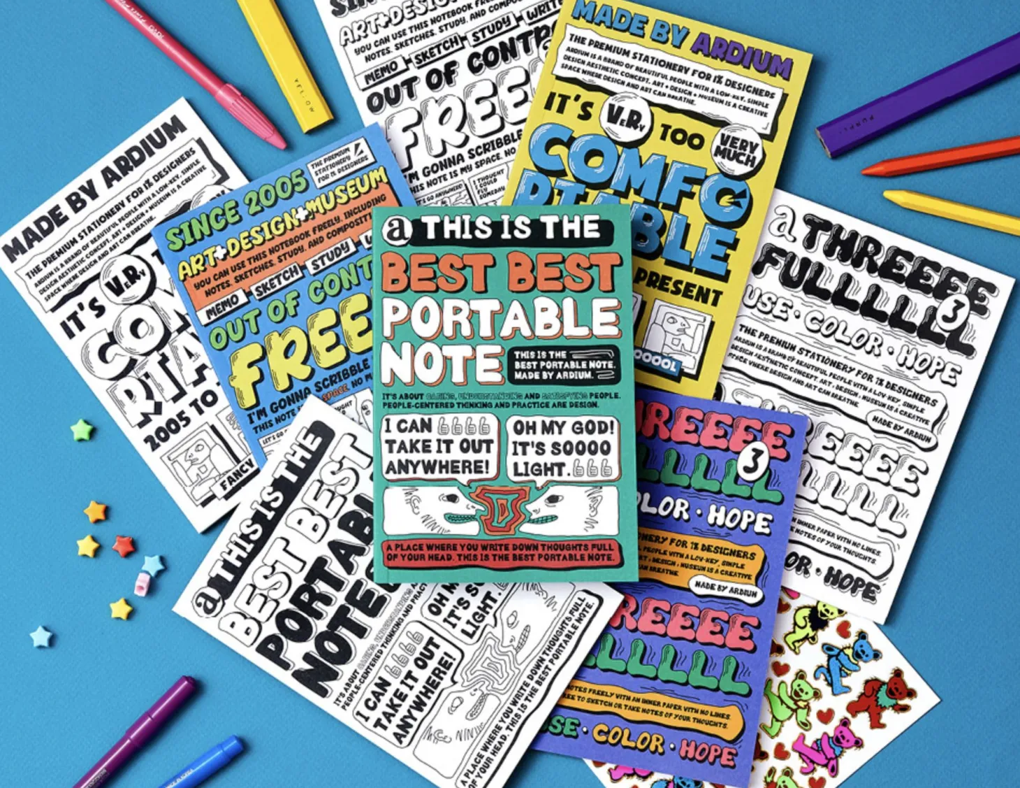 Comic Book Themed Plain Notebook