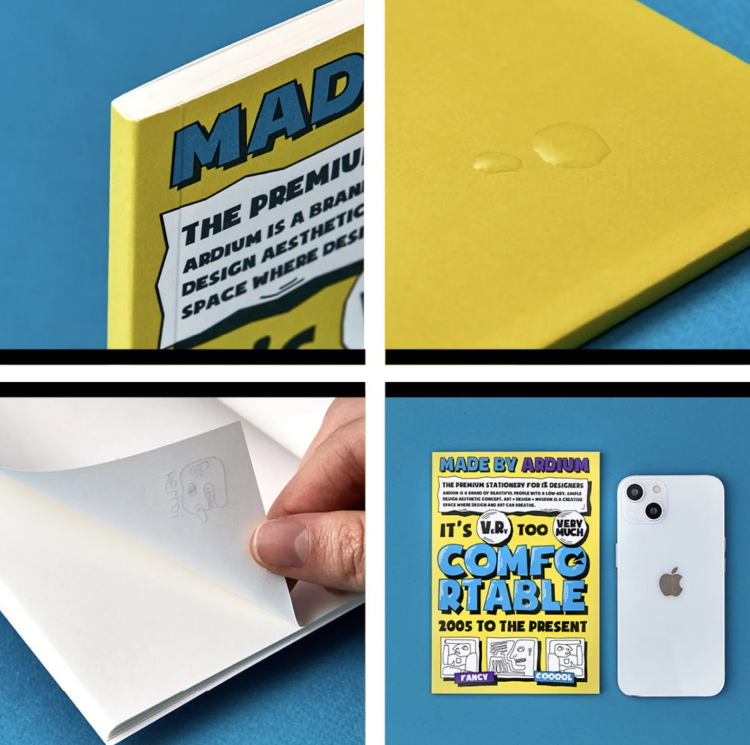 Comic Book Themed Plain Notebook