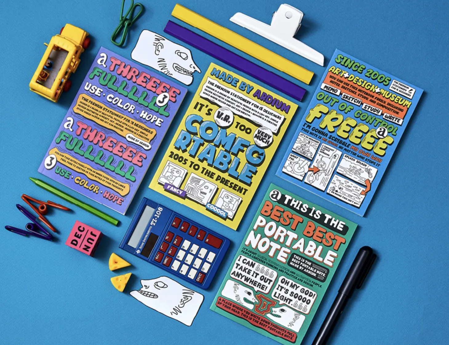 Comic Book Themed Plain Notebook