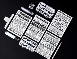 Comic Book Themed Plain Notebook