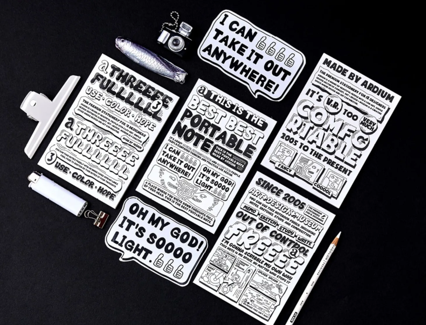 Comic Book Themed Plain Notebook
