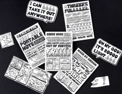 Comic Book Themed Plain Notebook