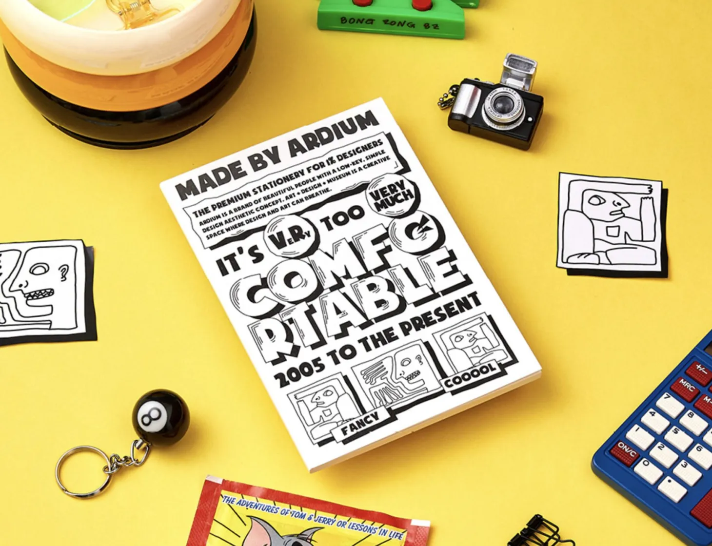 Comic Book Themed Plain Notebook