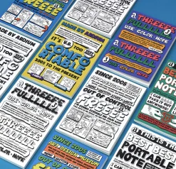 Comic Book Themed Plain Notebook