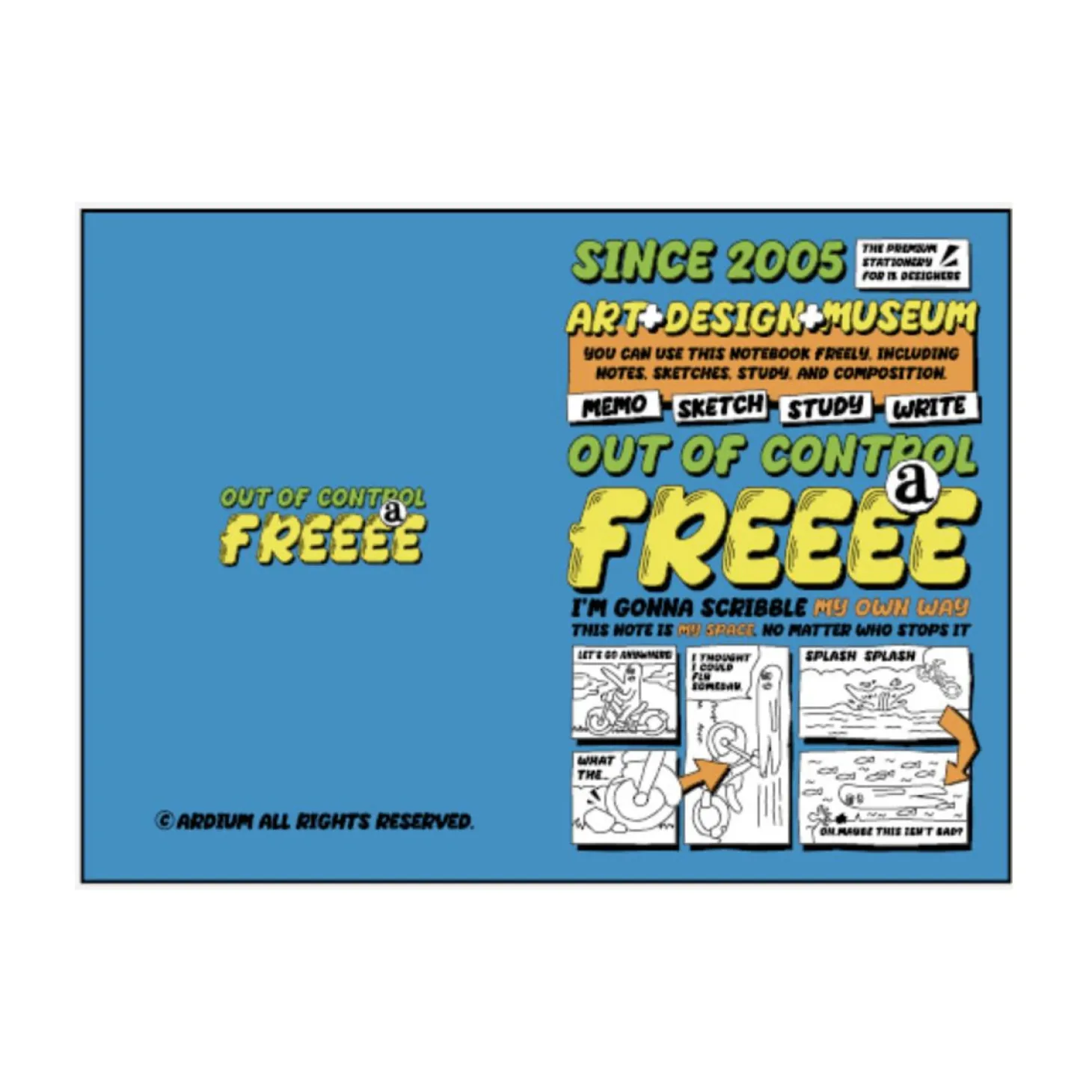 Comic Book Themed Plain Notebook