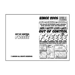 Comic Book Themed Plain Notebook