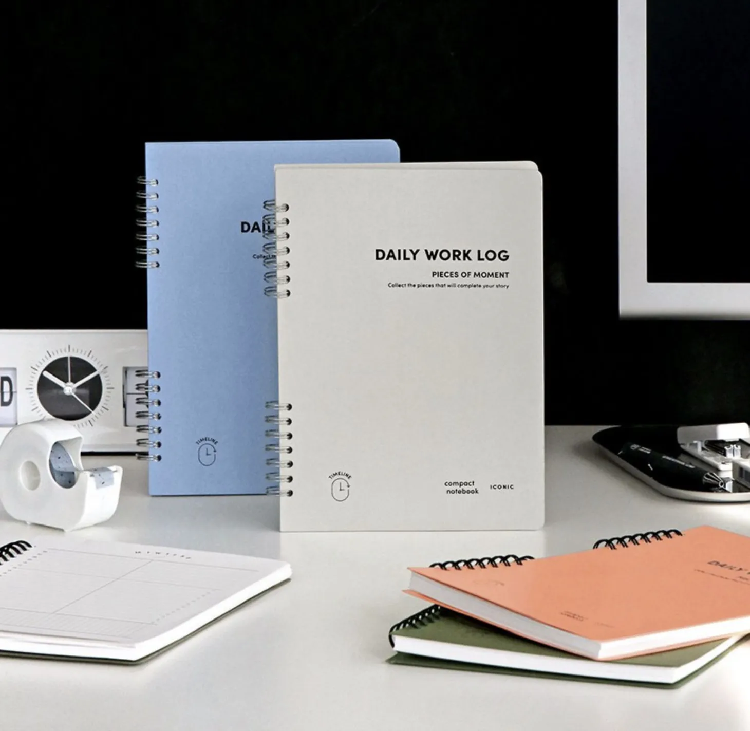 Compact A5 Hardcover Daily Work Log