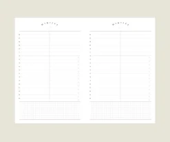 Compact A5 Hardcover Daily Work Log