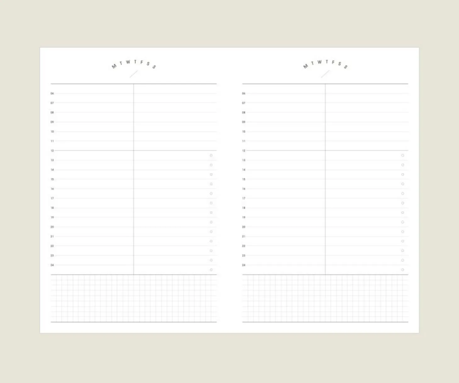 Compact A5 Hardcover Daily Work Log