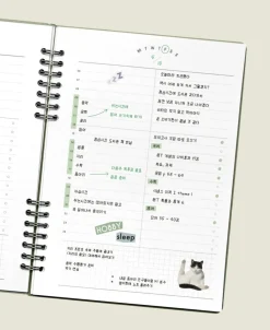 Compact A5 Hardcover Daily Work Log