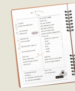 Compact A5 Hardcover Daily Work Log