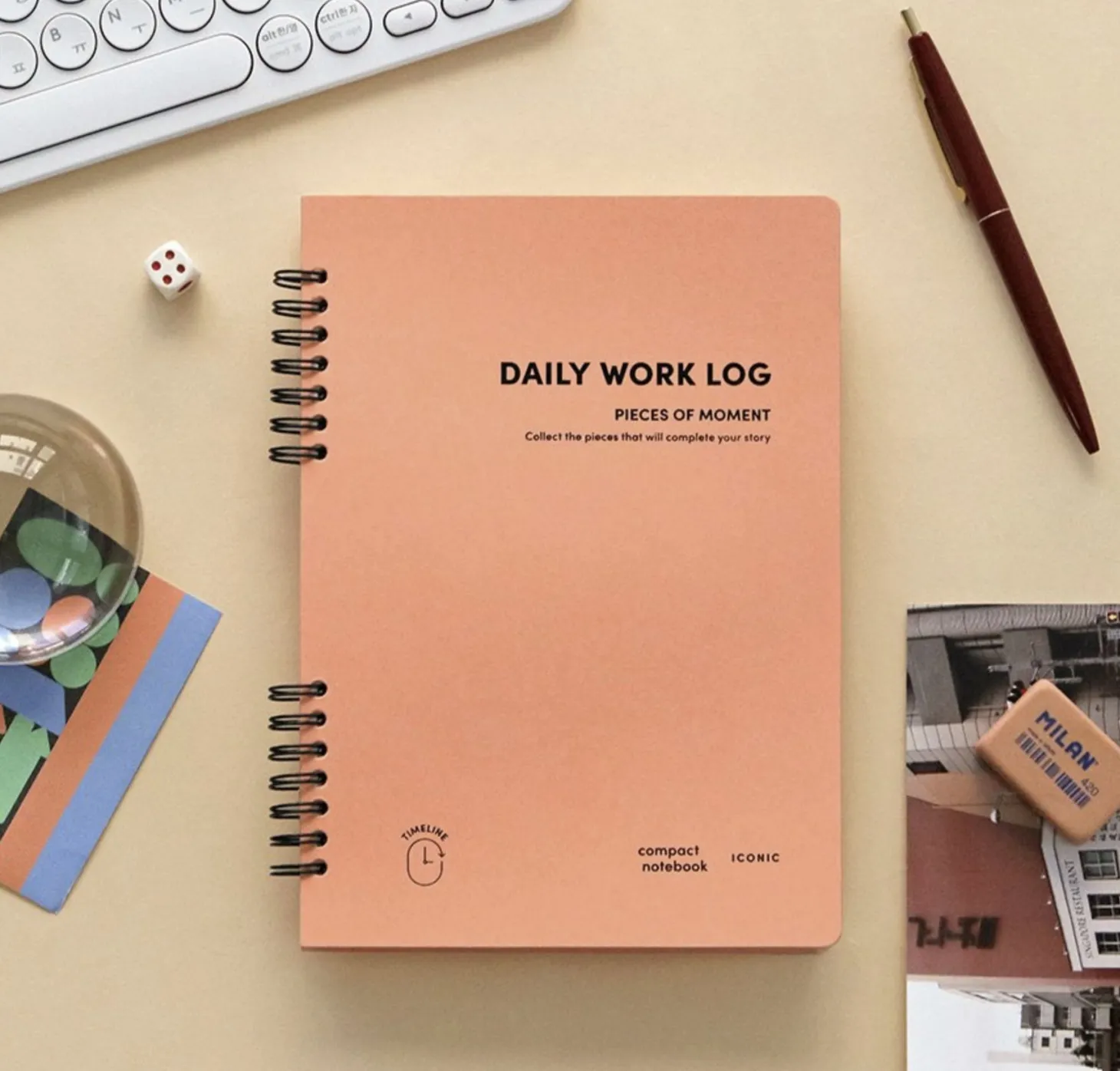 Compact A5 Hardcover Daily Work Log