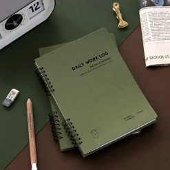 Compact A5 Hardcover Daily Work Log