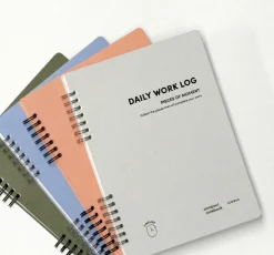 Compact A5 Hardcover Daily Work Log