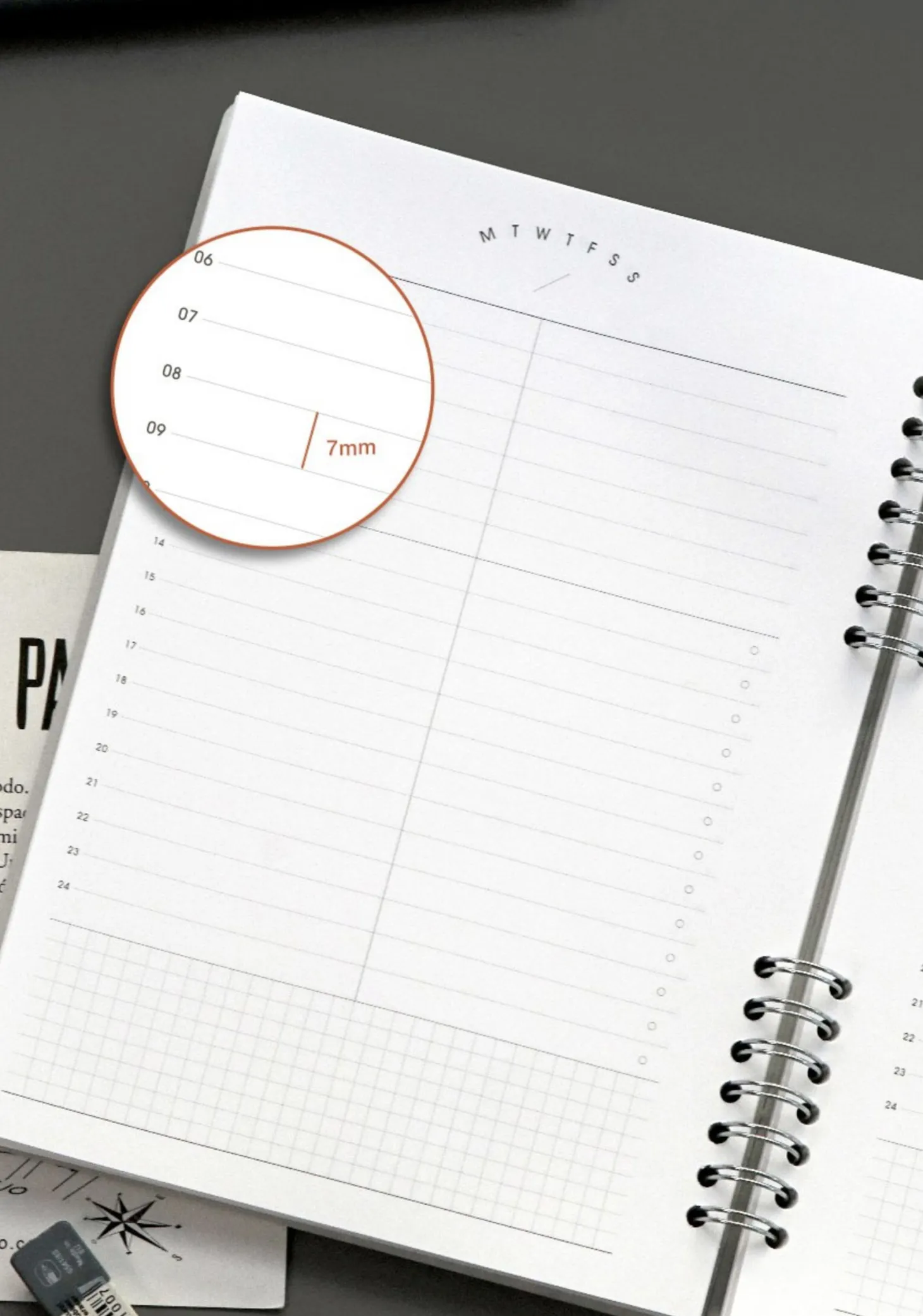 Compact A5 Hardcover Daily Work Log
