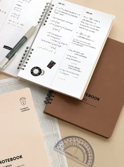 Compact A5 Hardcover Math Notebook