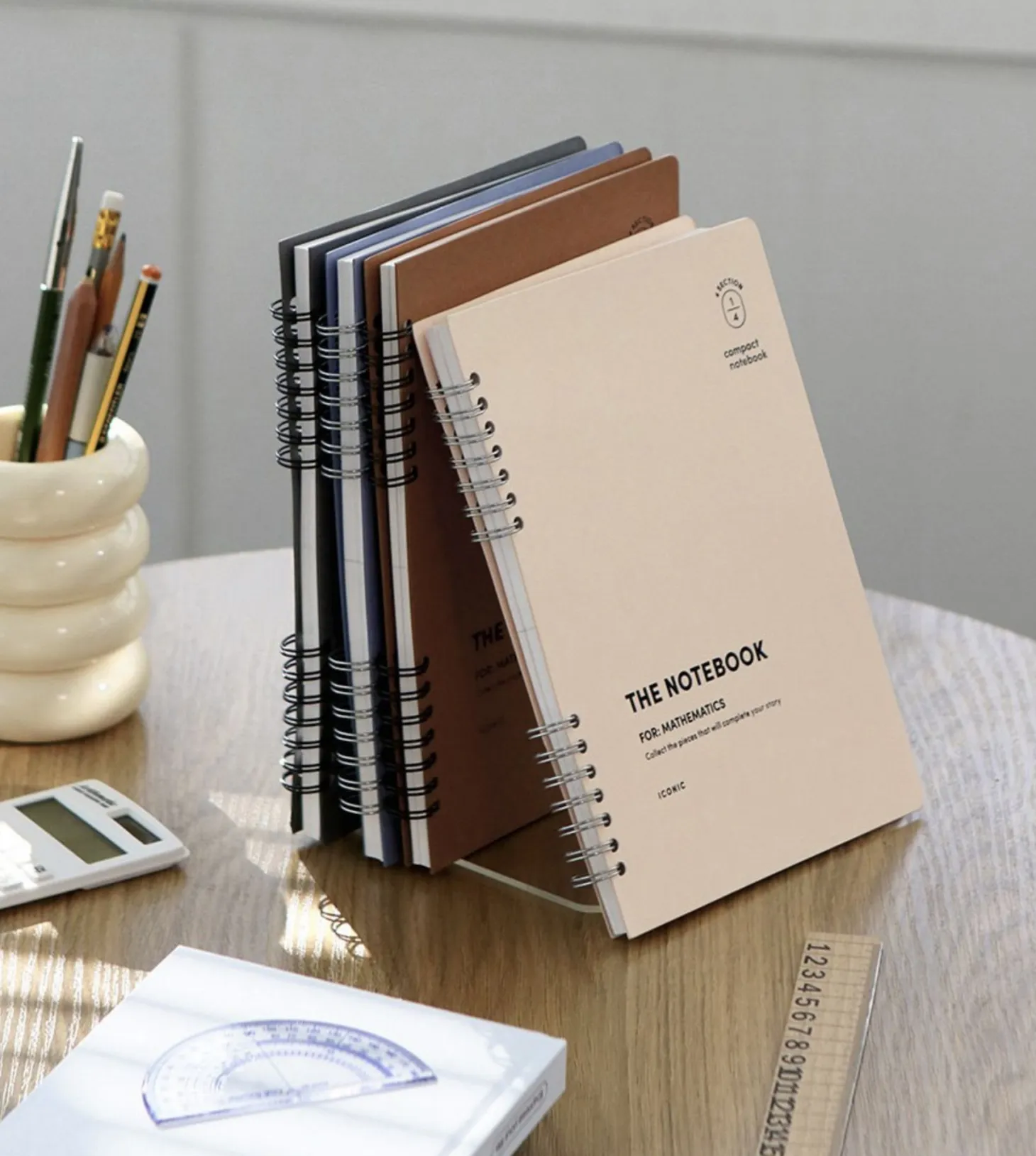 Compact A5 Hardcover Math Notebook