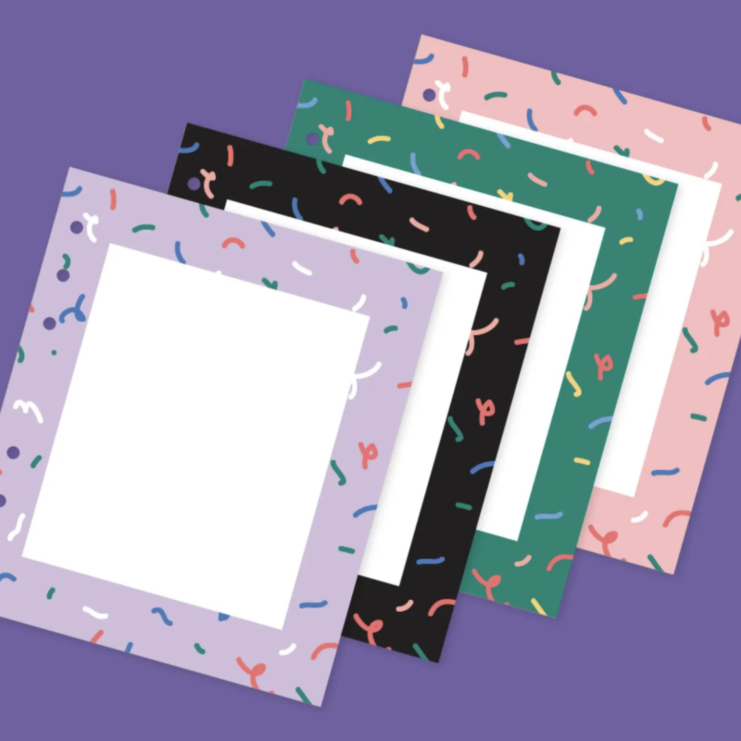 Confetti Frame 6 Ring A6 Wide Note Refill