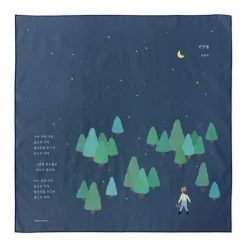 Cotton Illustration Handkerchief