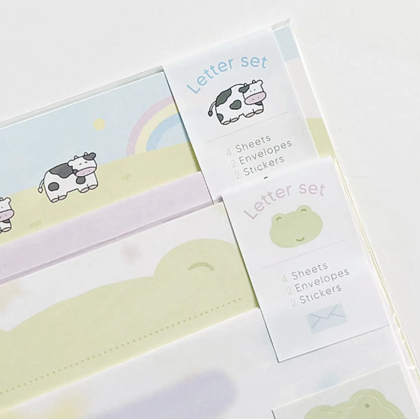 Cow & Frog Letter Set