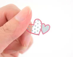 Crayon Heart Deco Sticker