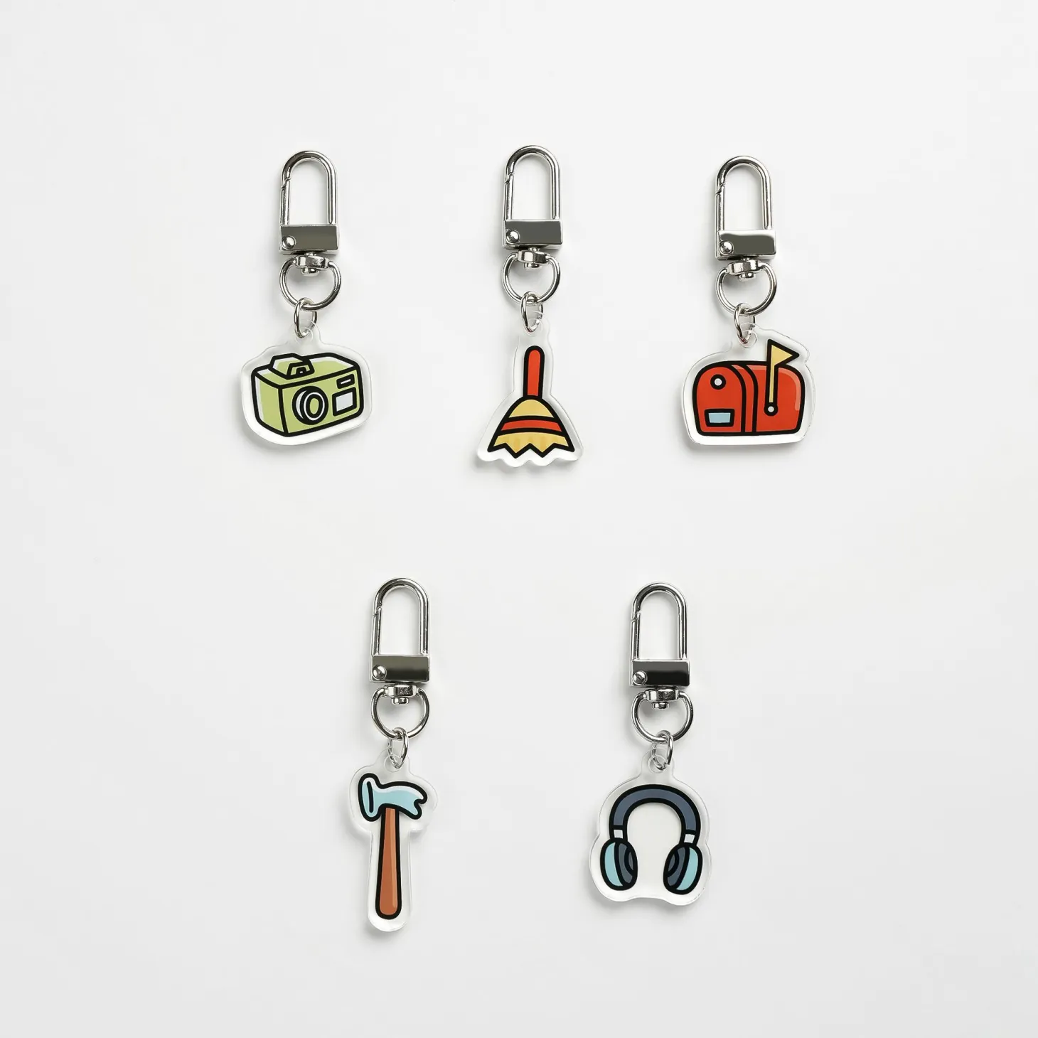 Daily Routine Acrylic Key Ring