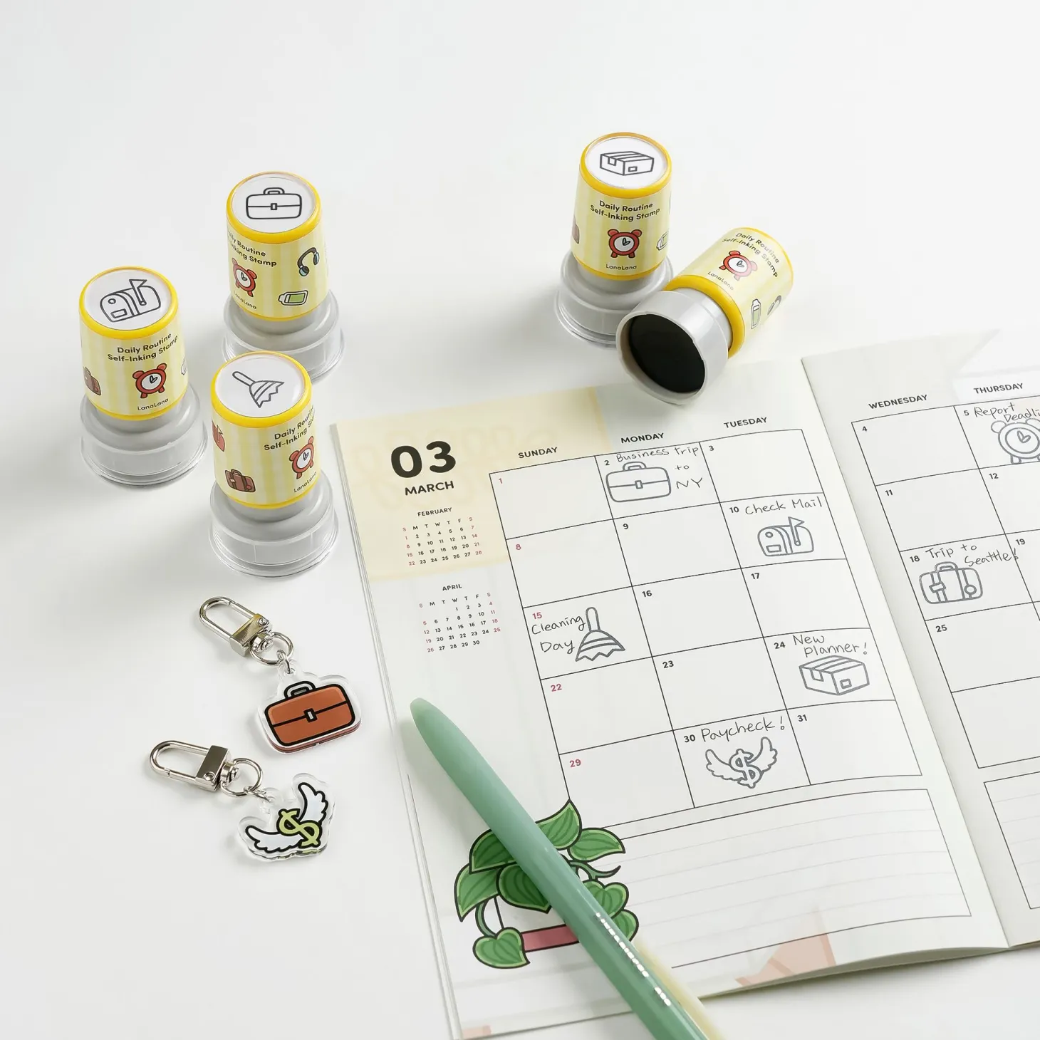 Daily Routine Self-inking Stamp