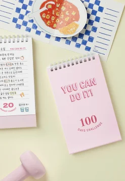 100 Days Challenge Desk Planner