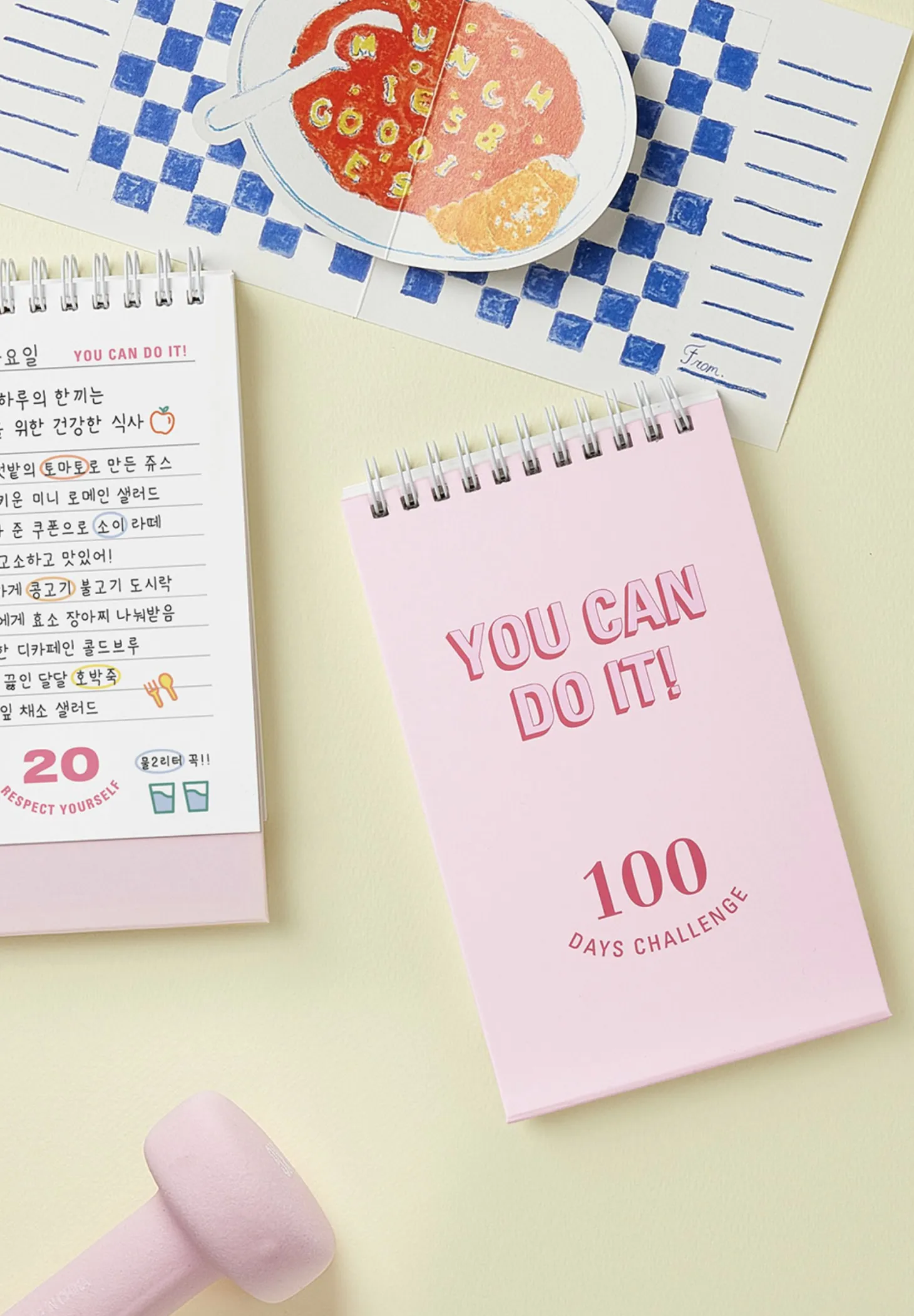 100 Days Challenge Desk Planner