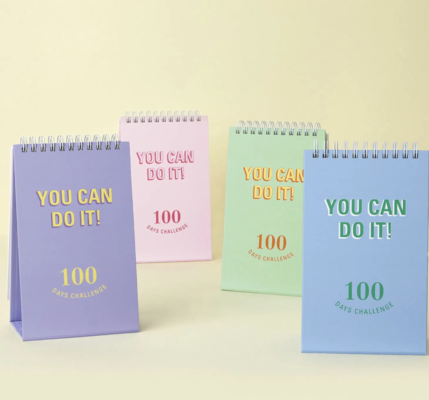 100 Days Challenge Desk Planner