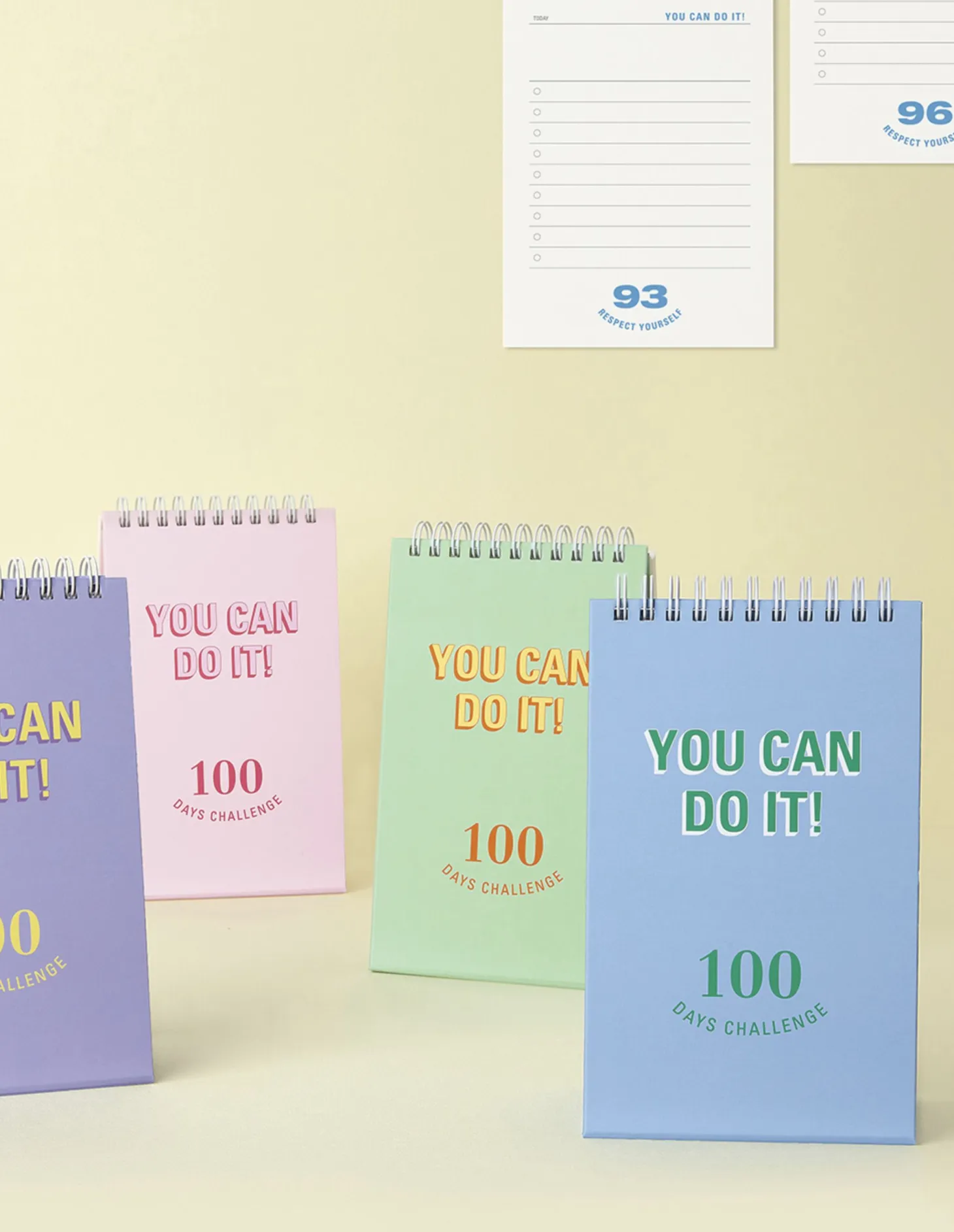 100 Days Challenge Desk Planner
