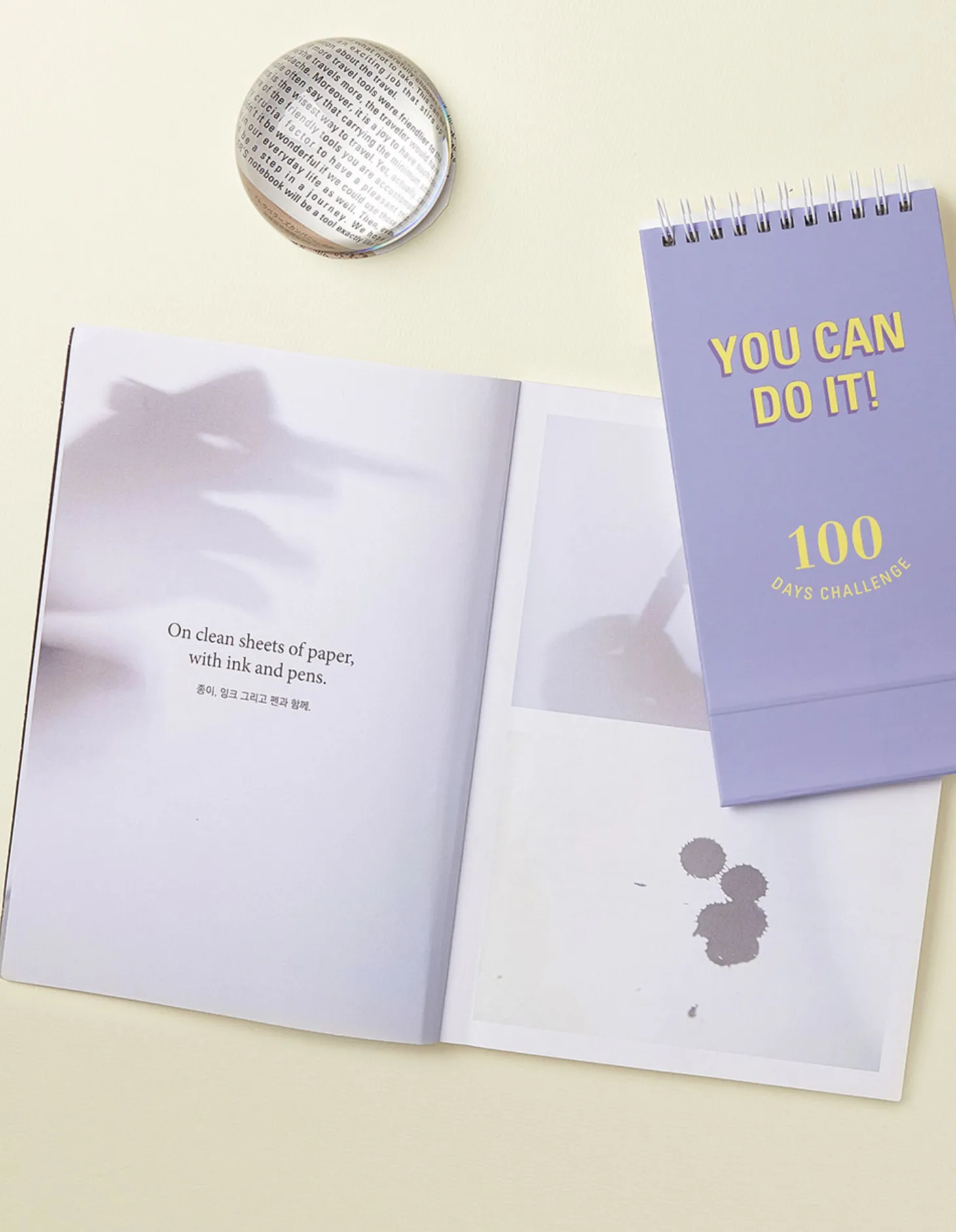 100 Days Challenge Desk Planner