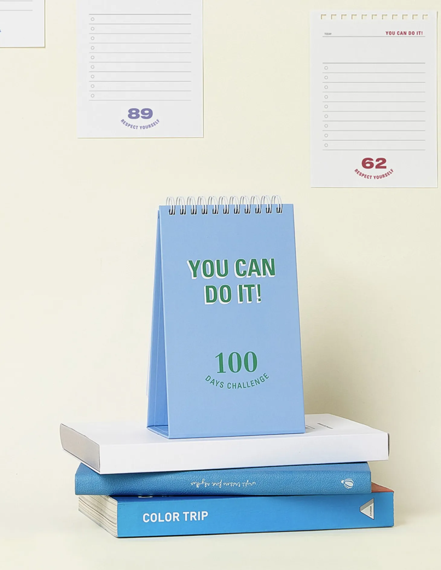 100 Days Challenge Desk Planner
