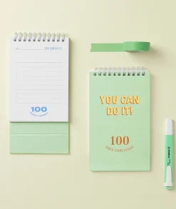 100 Days Challenge Desk Planner
