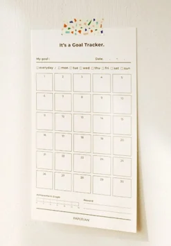 30 Days Goal Tracking Sheets