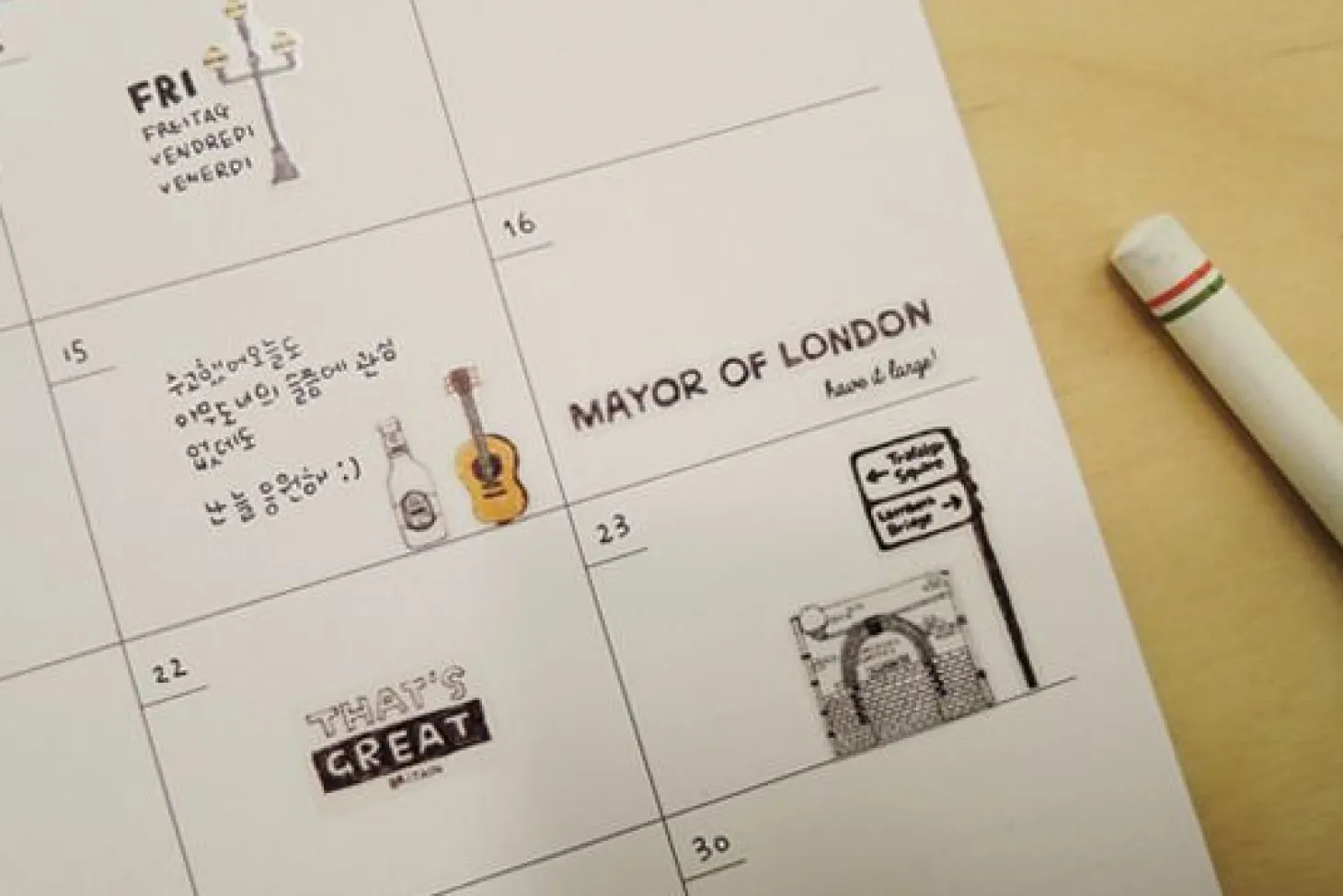 Days in London Deco Sticker