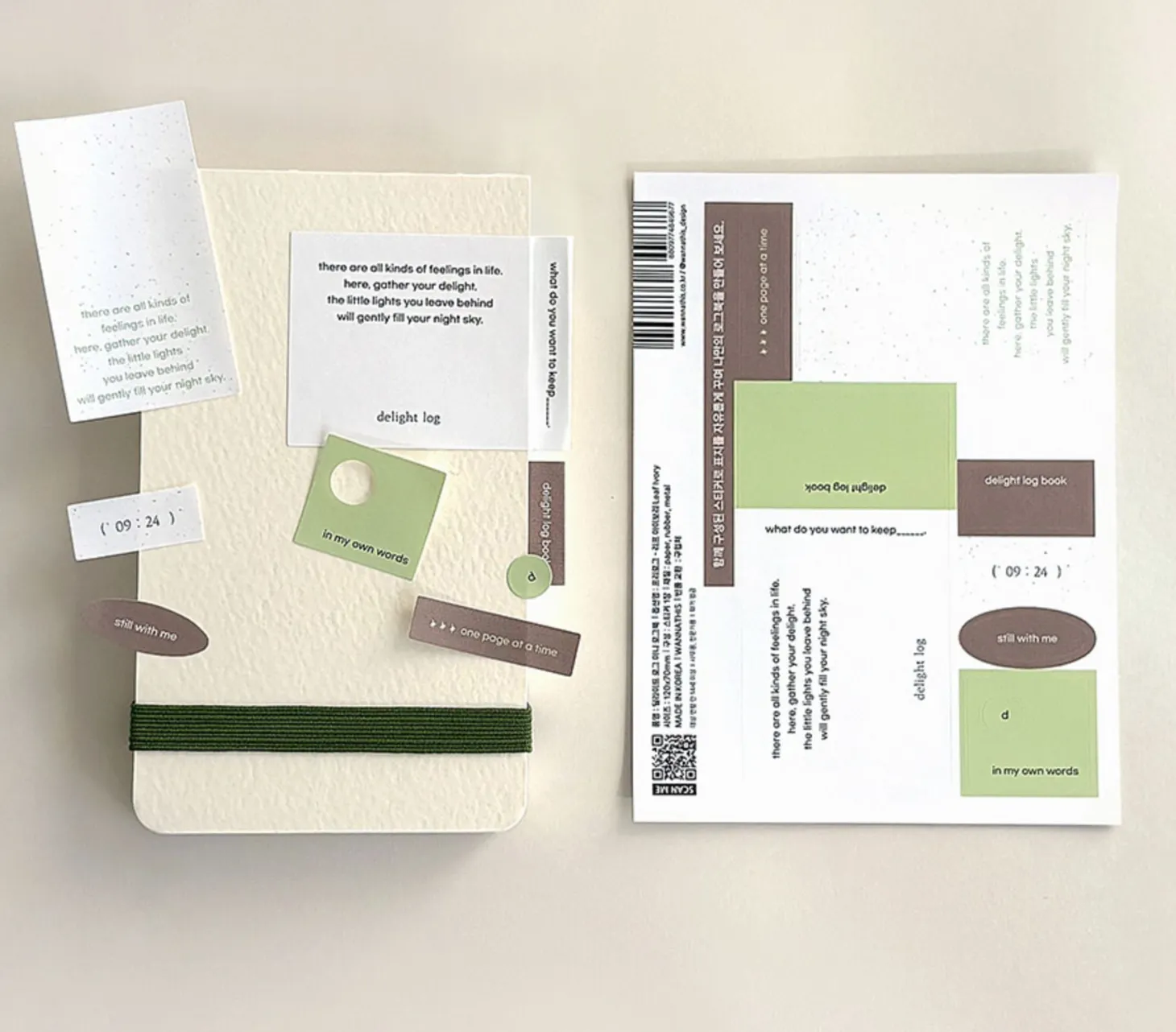 Delight Log Mini Notebook