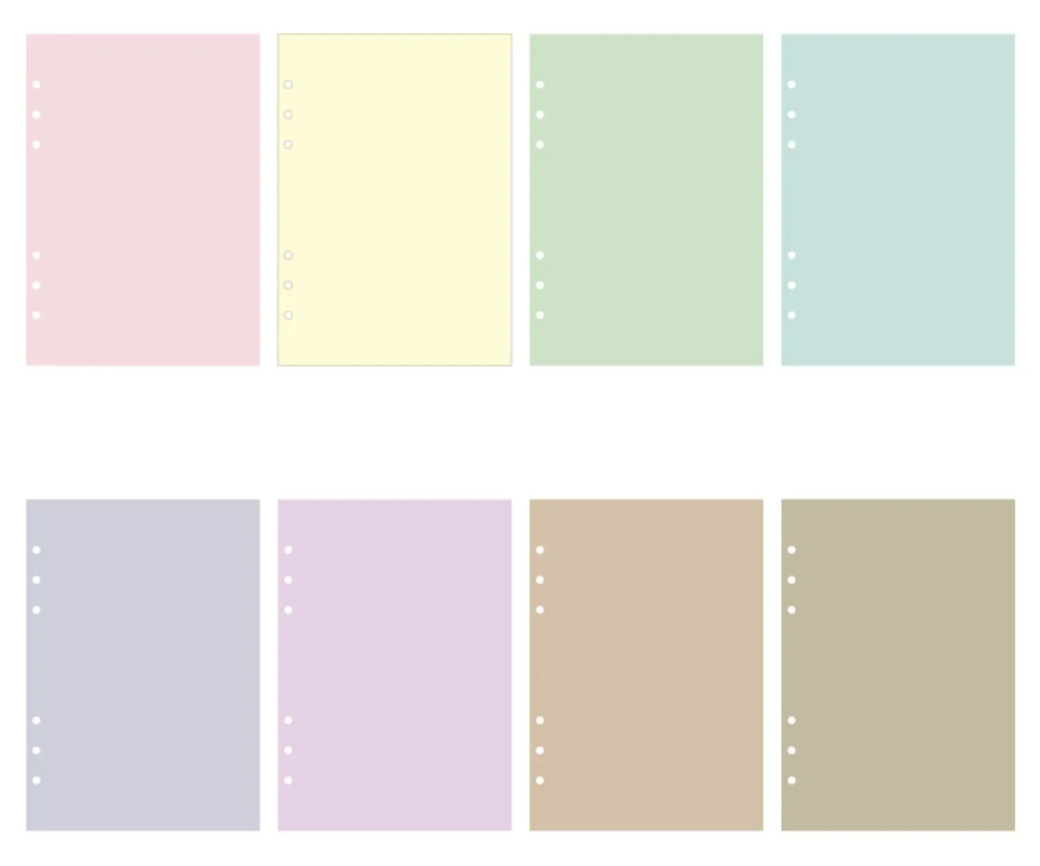 Designer’s Color 6 Ring A5 Note Refill